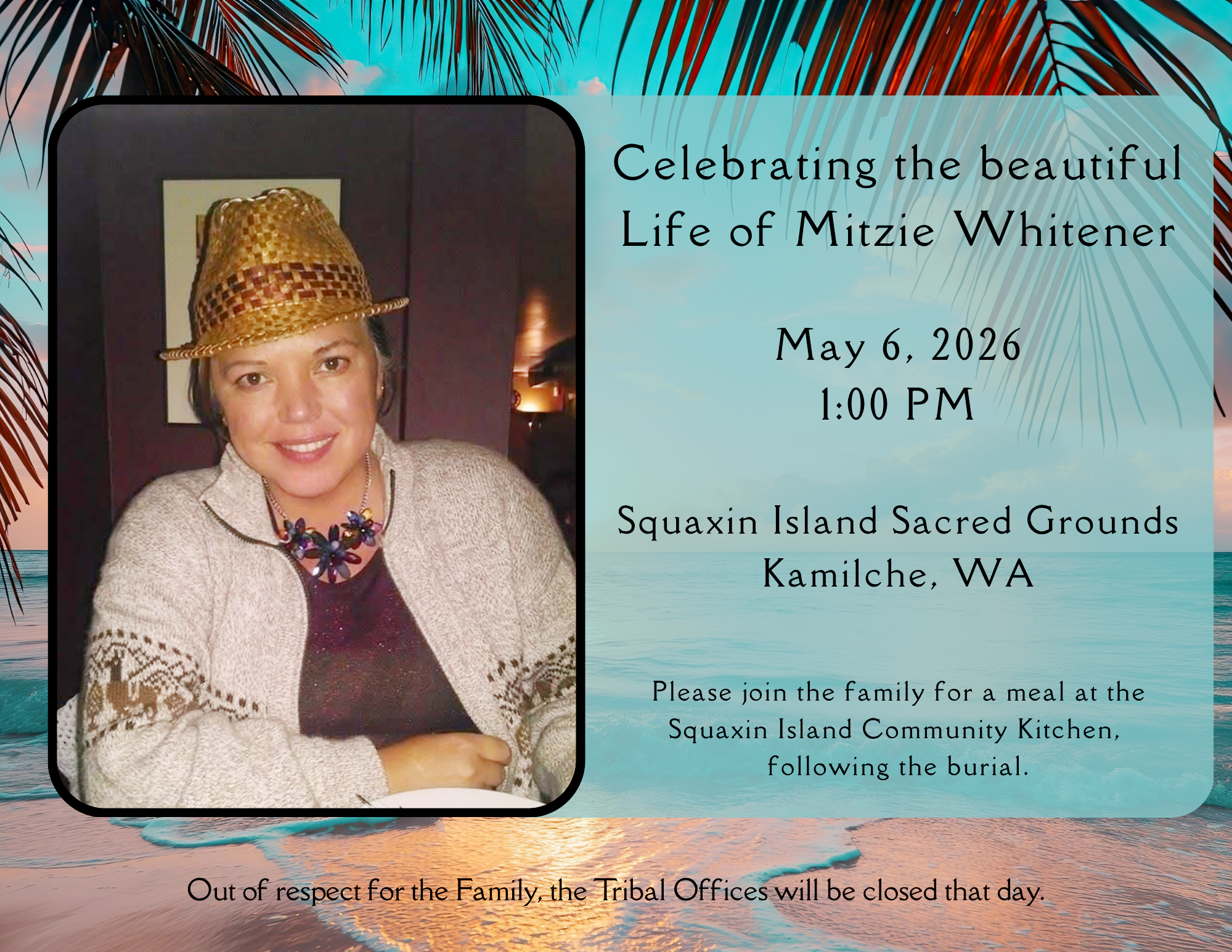Service for Mitzie Whitener