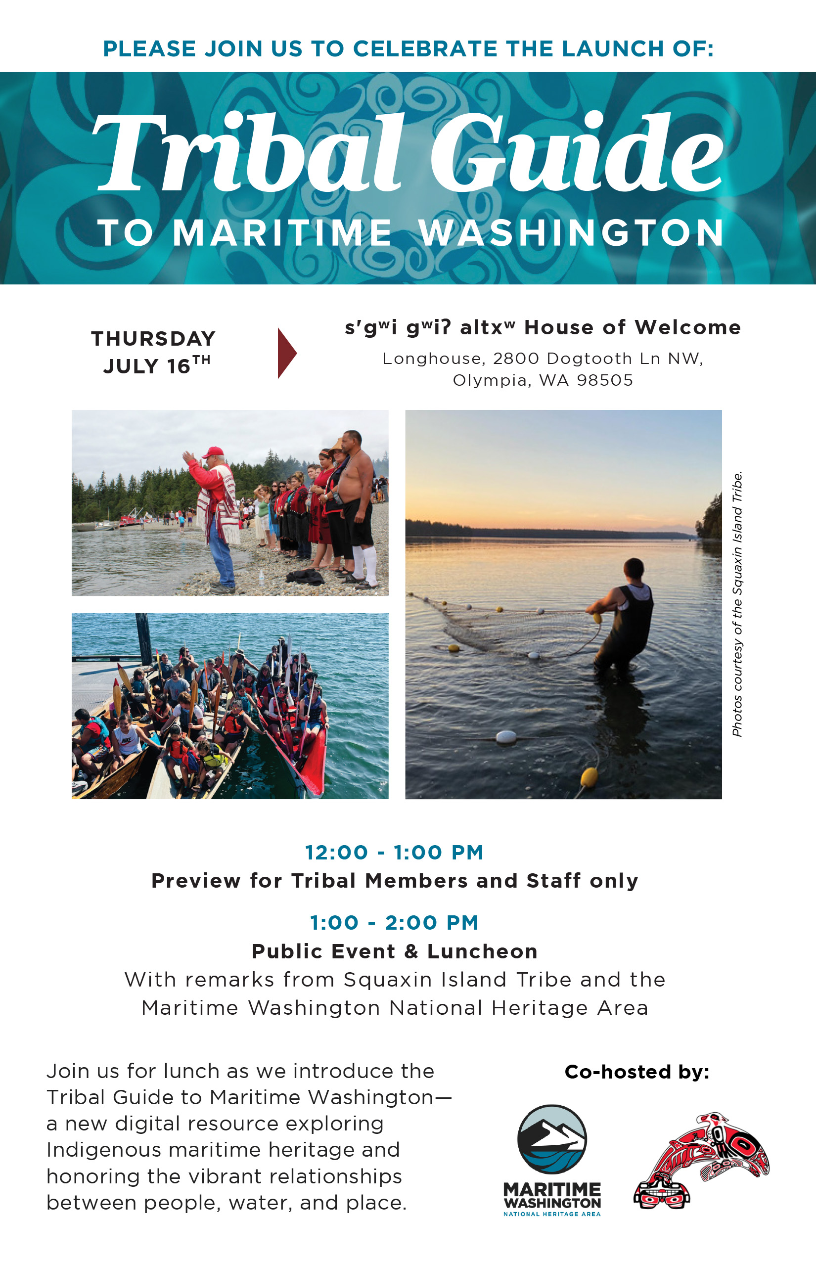 Squaxin Preview & Public Launch – Invite Flyer